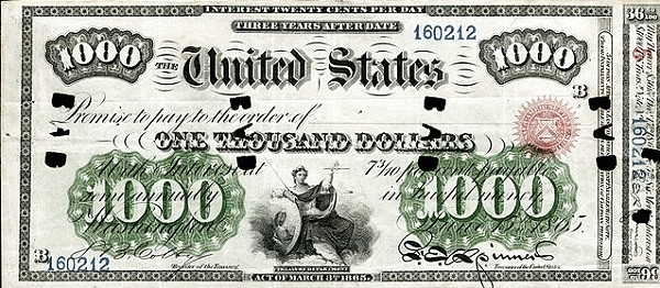 Interest Bearing Notes Paper Money
