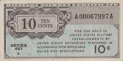 Military Payment Certificates Paper Money