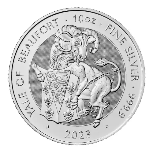 2023 10oz British The Royal Beast - Silver Yale Of Beaufort (5)