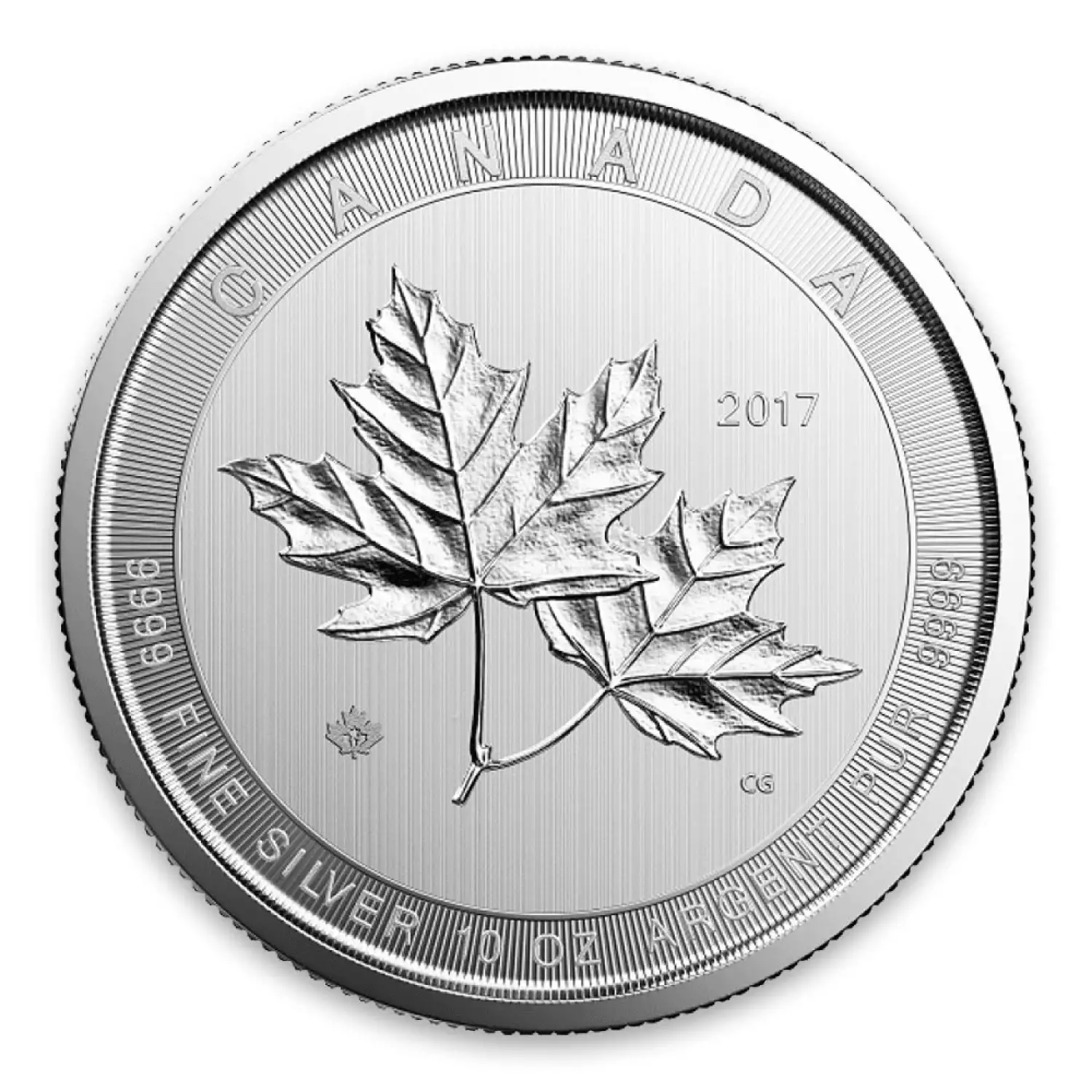 Any Year 10oz Canadian Silver Magnificent Maple Leaves (3)